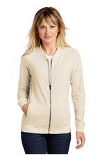 Picture of LST274 ECRU SM WOMENS LIGHTWEIGHT FRENCH TERRY BOMBER